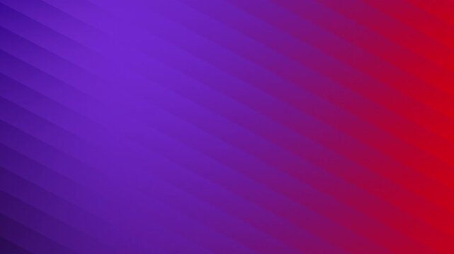 Abstract blue purple gradient diagonal stripes seamless loop. Slow motion motion graphic of scaling, squeezing and expanding geometric lines with central neon violet glow. 4K video background