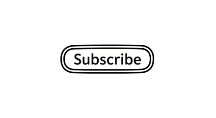 Obraz premium Minimalist subscribe button icon for web and social media