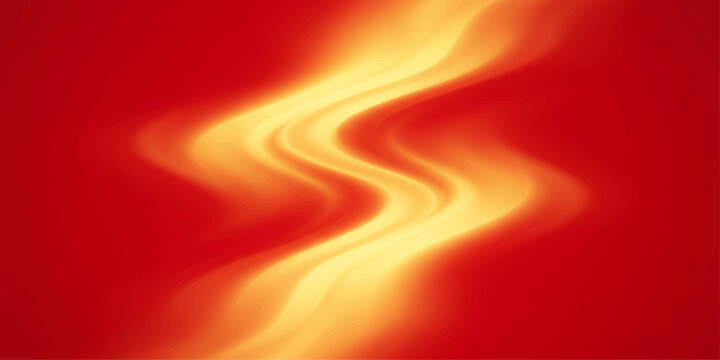 Abstract Red Fire Wave Background with Flowing Silk Texture Glowing Light and Fiery Motion Design