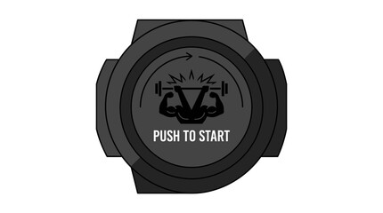 Fitness Watch with "Push to Start" for Workout © Johnson