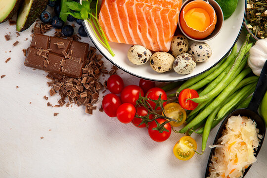 Beauty nutrition and anti-aging skincare concept.