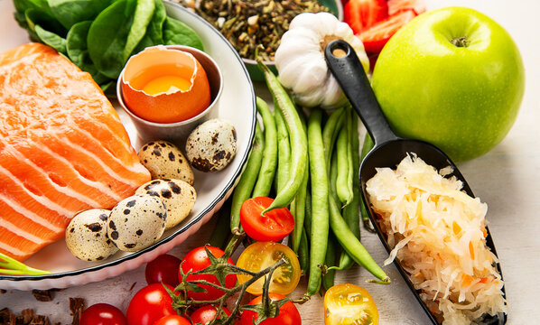 Anti Aging food concept. Clean eating.