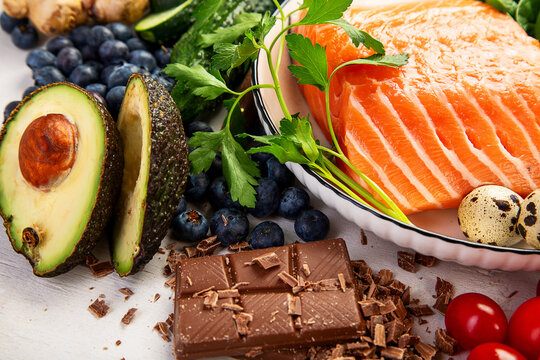 Anti Aging food concept. Clean eating.