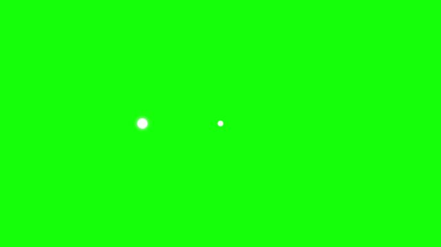 Glowing white light point tracing a smooth wave animation for digital motion graphics video clip