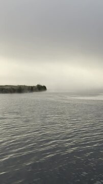 Mystical Sunrise Over the Misty Pond