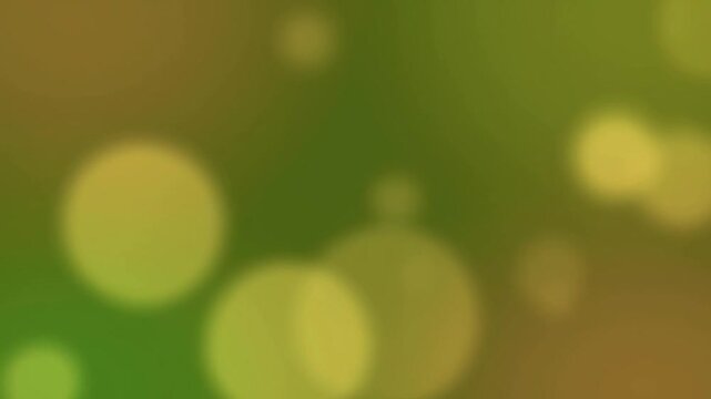 Abstract green and yellow bokeh background