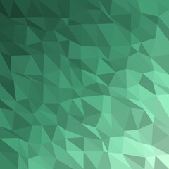 Obraz premium Green Low Poly Triangle Geometric Abstract Background Mosaic