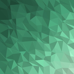 Obraz premium Green Low Poly Triangle Geometric Abstract Background Mosaic