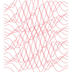 Obraz premium Berry Wavy Line Field Flowing Curve Abstract Background Pattern