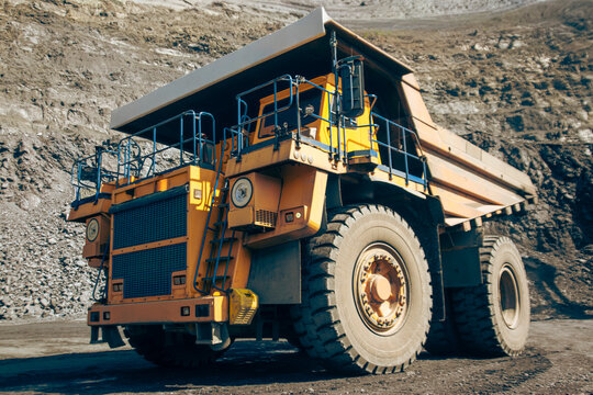 BelAZ in the open-pit mine