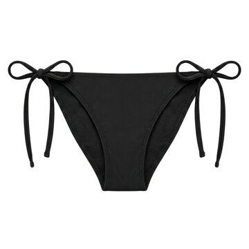 Classic black bikini bottom with side ties