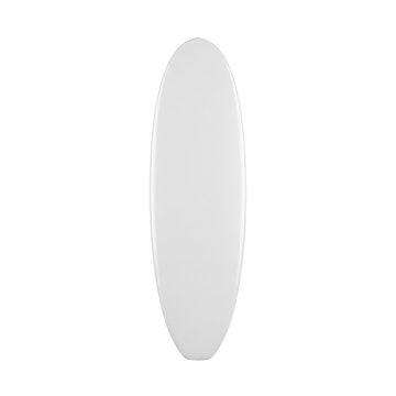 Blank white blank surfboard template mockup