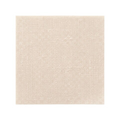 Square light beige canvas linen fabric swatch © shuphanida