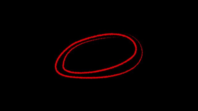 circle marker and underline stroke with alpha channel.4k motion graphics video animation
