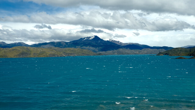 Scenic view of Torres del Paine National Park in Patagonia, Chile