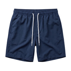 Classic navy blue men swim shorts with drawstring © shuphanida