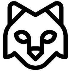 Cat. Editable stroke vector icon. © Side Project