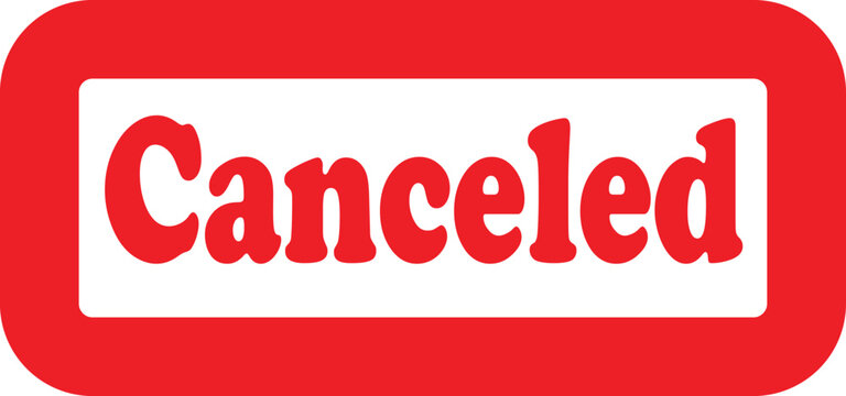 Canceled stamp transparent background
