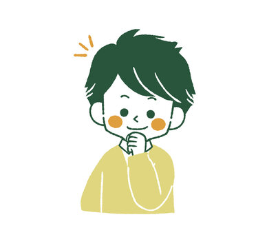 笑顔の男子学生