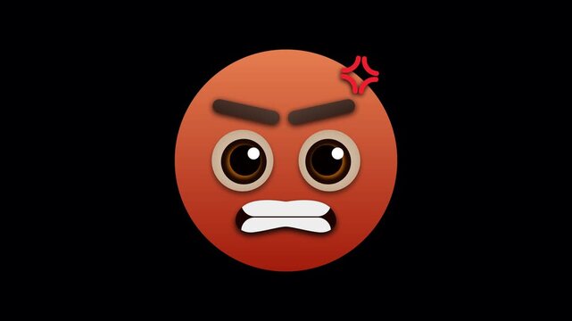 angry emoticon animation