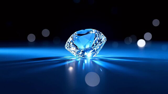 Diamond on reflective surface