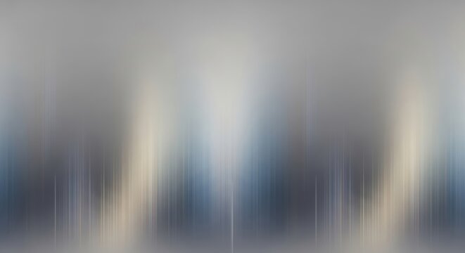 A serene nighttime scene of cityscape with blurred lights reflecting on water
