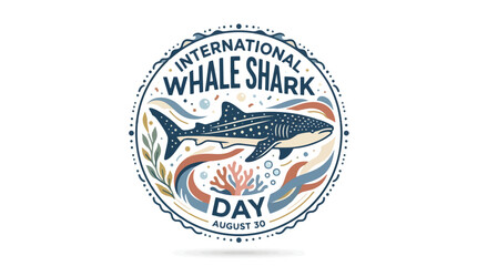Obraz premium International Whale Shark Day Logo