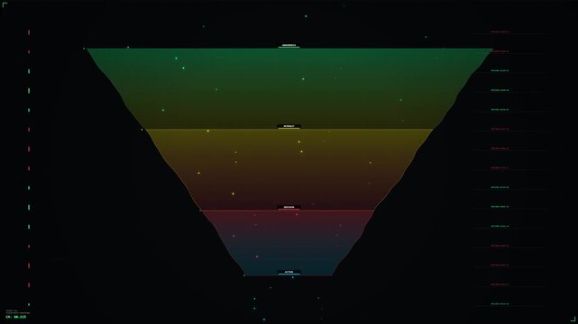 Liquid transition animation for business growth and technology background