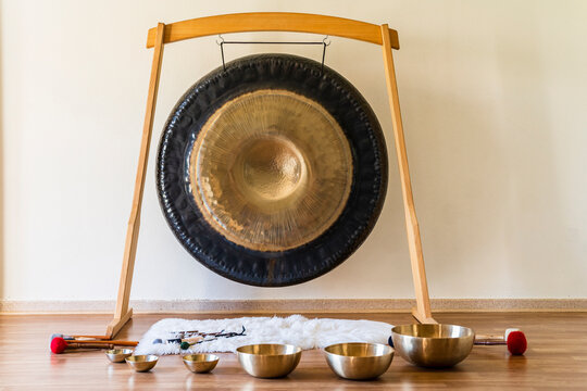 Percussion instruments in studio