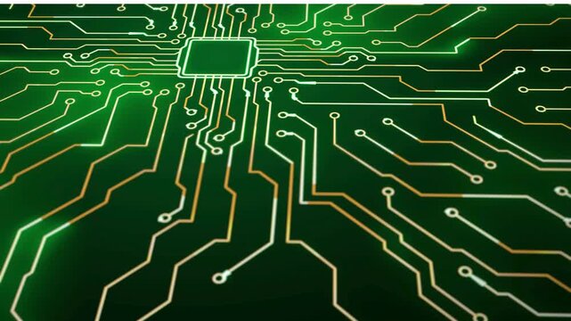 Printed Circuit Board (PCB) Background | Electronic Circuit Technology 4K Motion Graphics