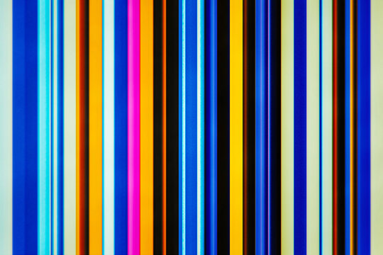 Abstract colorful vertical stripe pattern with glitch texture