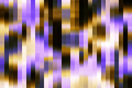 Abstract background shows vertical purple and gold stripes