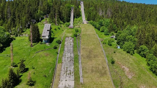 Drone video of Igman Olympic Jumps