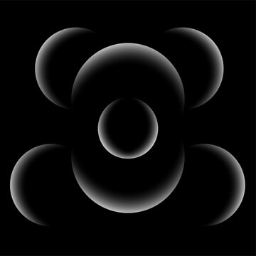 Minimal Abstract Black Gradient Orb Background with Soft Glow