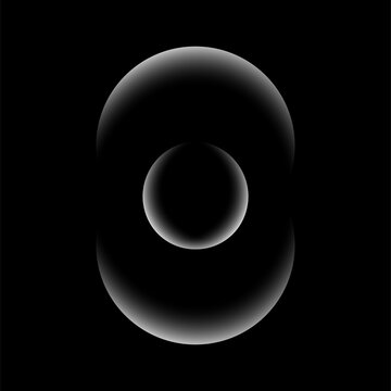 Minimal Abstract Black Gradient Orb Background with Soft Glow
