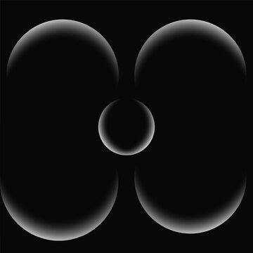 Minimal Abstract Black Gradient Orb Background with Soft Glow
