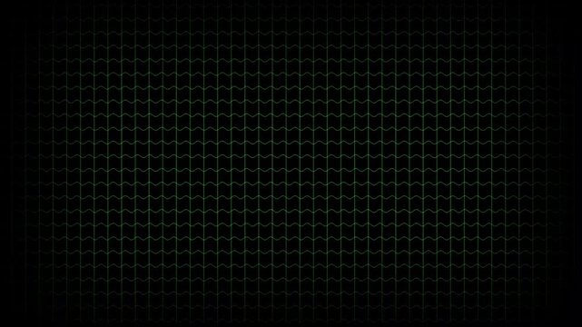 nice grine glowing simple grid line animation wave video background in dark screen animation video 16 to 9 ratio