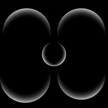 Minimal Abstract Black Gradient Orb Background with Soft Glow