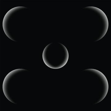Minimal Abstract Black Gradient Orb Background with Soft Glow