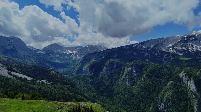 Landscape of Bosnian mountains