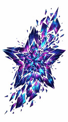Fototapeta premium Broken mosaic galaxy stars