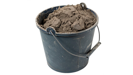 Black industrial construction bucket handle tool isolated on a transparent background © Ivanka