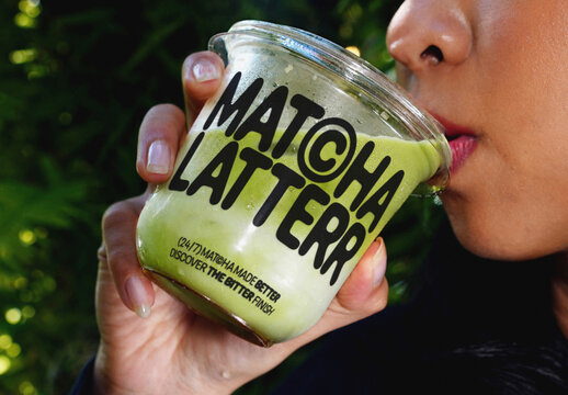 Transparent Plastic Cup Mockup