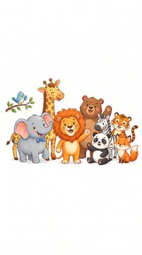 cartoon animal alphabet