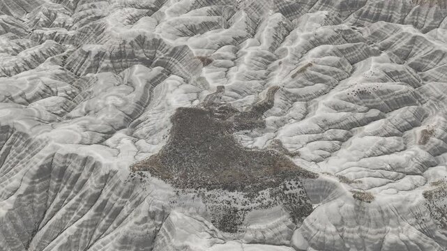 Drone Footage of Nallihan Bird Sanctuary and Rainbow Hills in Ankara Turkey Showing Wetlands and Colorful Geological Landscape
