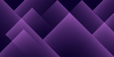 Obraz premium Abstract simple glowing diagonal stripe with purple and dark Polygon luxury background vector. Social ads banner or Landing page.