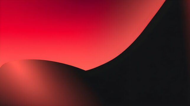 A vibrant abstract background featuring smooth, flowing curves in a gradient of red and black colors, creating a dynamic visual effect.