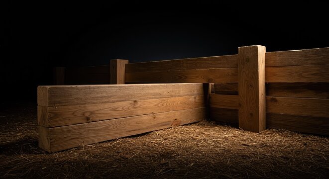 A heavy wooden barrier blocks a clear path, representing difficulties, challenges, and prevention of forward movement or success ,dead end ,inability ,failure