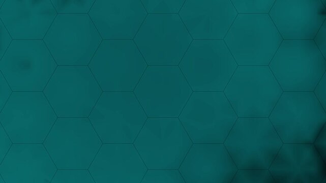Teal hexagonal grid graphics outline sharp cyber coordinate blocks over dark frames. Information technology website layouts apply a teal hexagonal grid graphic design template loop.