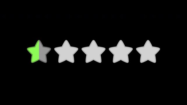 Ranking star icon green (0.5) with alpha channel.